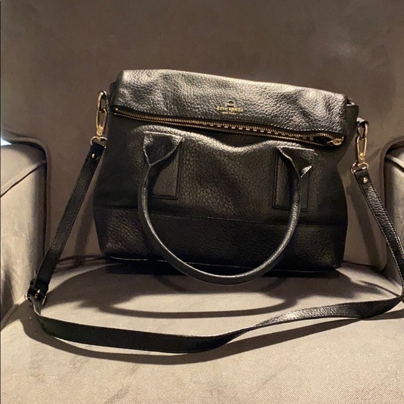 Kate Spade Cobble Hill Leslie Black Satchel - Picture 1 of 4